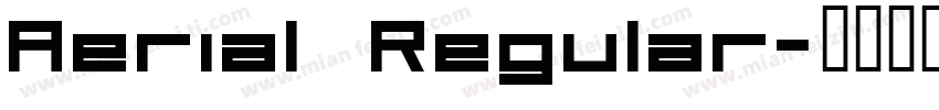 Aerial Regular字体转换